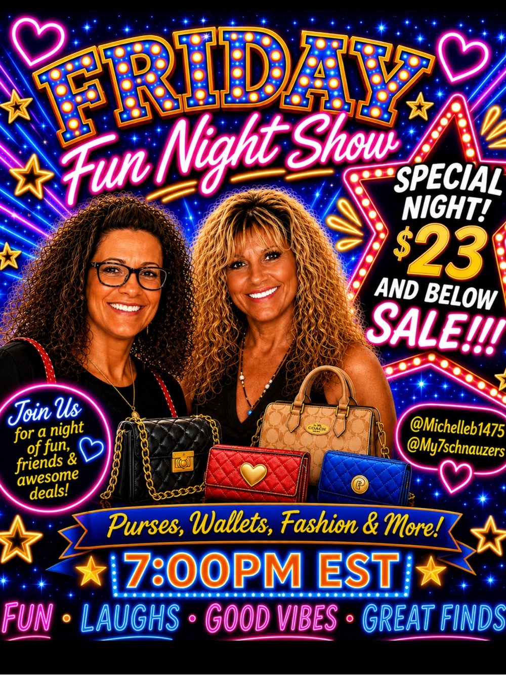 Friday Fun Night Show 7PM EST with MaryJo & special guest Michelle B!